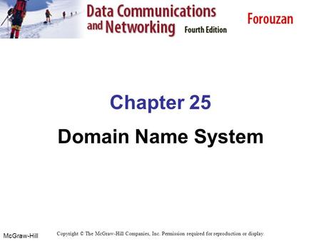 Chapter 25 Domain Name System