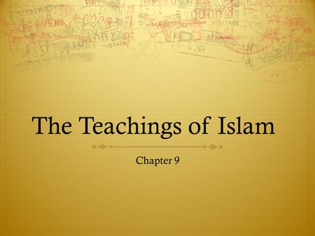 The Teachings of Islam Chapter 9.