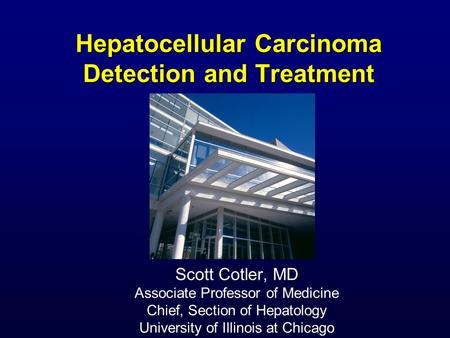 Hepatocellular Carcinoma Detection and Treatment