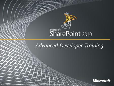 Application life cycle in SharePoint 2010.