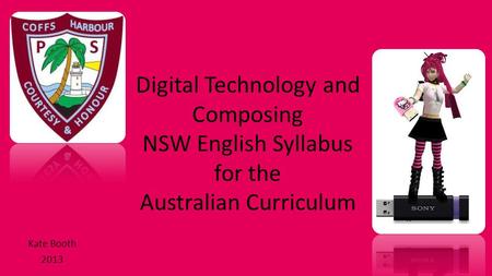 Digital Technology and Composing NSW English Syllabus for the Australian Curriculum Kate Booth 2013.