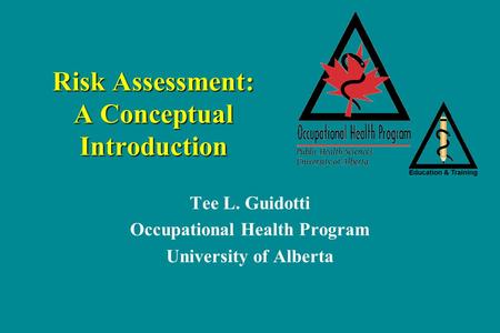 Risk Assessment: A Conceptual Introduction