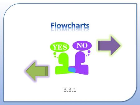 3.3.1. What is a Flowchart? Why are they used? How to draw them.