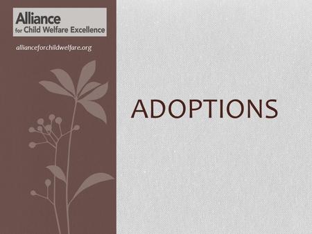 Allianceforchildwelfare.org Adoptions.