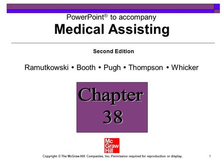 Medical Assisting Chapter 38