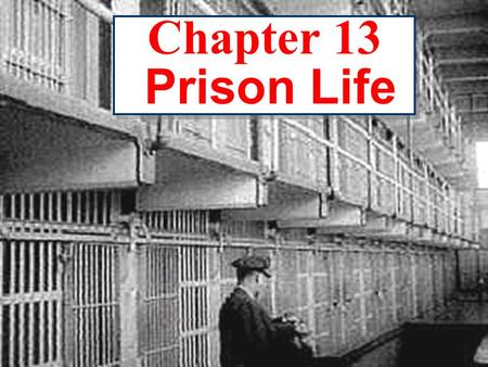 Chapter 13 Prison Life © 2003 Prentice Hall, Inc.