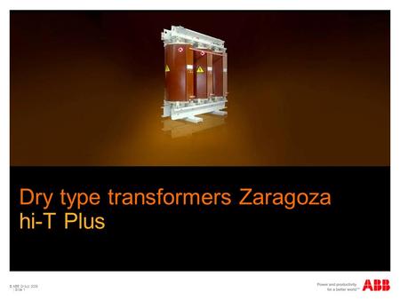 Dry type transformers Zaragoza hi-T Plus