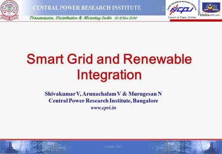 Smart Grid and Renewable Integration