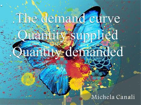 The demand curve is the relationship between the quantity of a good and its price, they are inversely proportional. So when the price of a good increases,