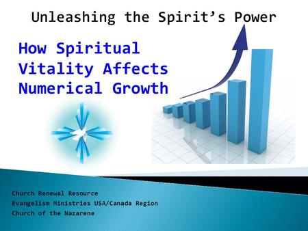 Church Renewal Resource Evangelism Ministries USA/Canada Region Church of the Nazarene How Spiritual Vitality Affects Numerical Growth.