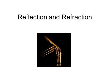 Reflection and Refraction. Plane wave A plane wave can be written as follows: Here A represent the E or B fields, q=i,r,t and j=x,y,z So this is a representation.