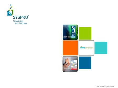 © 2008 SYSPRO All rights reserved.. Overview SYSPRO WMS.