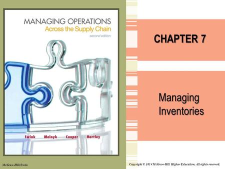 CHAPTER 7 Managing Inventories