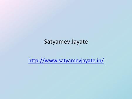 Satyamev Jayate  Project Description  The website needed to be an independent entity with a life beyond the show  The.