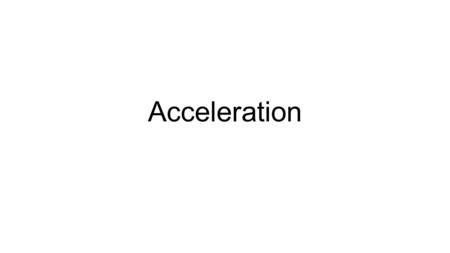 Acceleration. MEANING FORMULA = A = Acceleration V f = V i = t=