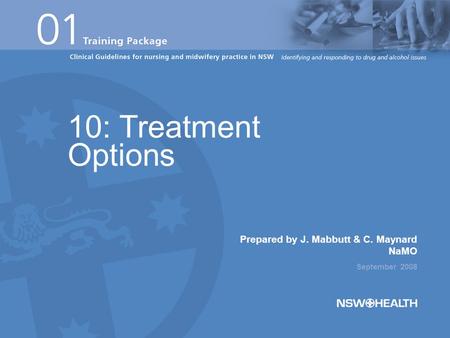10: Treatment options: Objectives