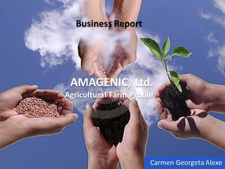 Business Report AMAGENIC, Ltd. Agricultural Farm Profile Carmen Georgeta Alexe.