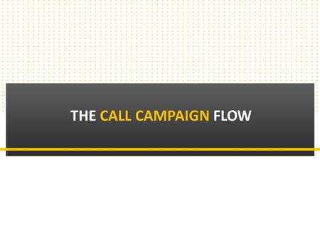 THE CALL CAMPAIGN FLOW. The Call Campaign Flow Lead Identification / Appointment Setting Agent reviews Client's calendar prior to setting appointments.