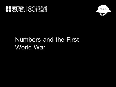 Numbers and the First World War