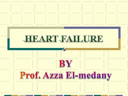 Heart failure Results from any structural or functional cardiac disorder that impairs the ability of the ventricle to fill with or eject blood to meet.