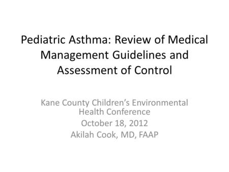 Kane County Children’s Environmental Health Conference