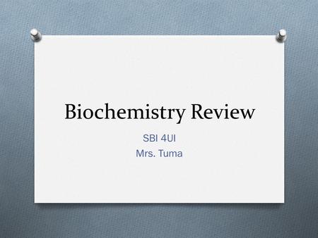 Biochemistry Review SBI 4UI Mrs. Tuma. 1. Which of the following are structural isomers of each other? (a) maltose and glucose (b) sucrose and glucose.
