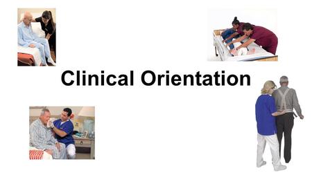 Clinical Orientation. Scrubs and Appearance Scrubs should be: ●clean ●free of wrinkles ●matching ●fit properly ●Hair back (bangs too) Shoes should be: