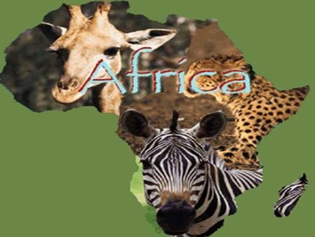 Did You Know???? Africa is the world’s second-largest continent.