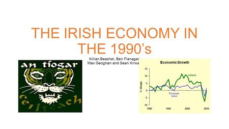 THE IRISH ECONOMY IN THE 1990’s Killian Beashel, Ben Flanagan Max Geoghan and Sean Kirwan.