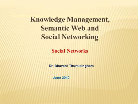 Knowledge Management, Semantic Web and