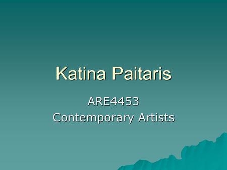Katina Paitaris ARE4453 Contemporary Artists. Cai Juo-Qaing  born in 1957 in Quanzhou City, Fujian Province, China, and lives and works in New York.