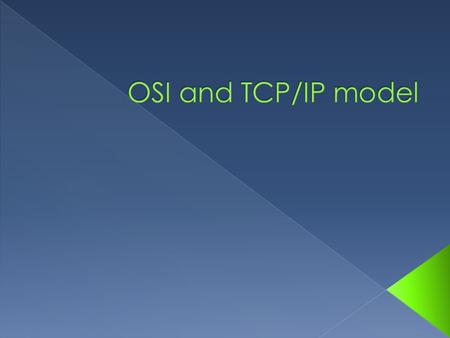  The Open Systems Interconnection model (OSI model) is a product of the Open Systems Interconnection effort at the International Organization for Standardization.