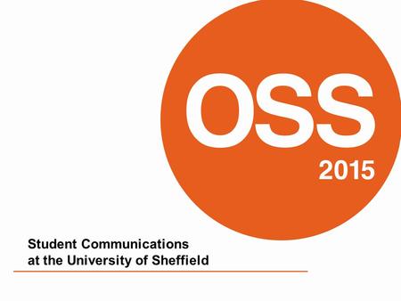 Student Communications at the University of Sheffield.