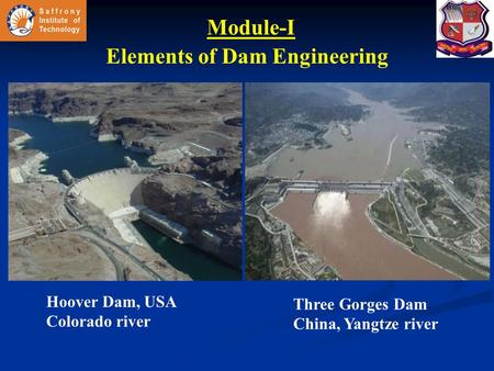 Elements of Dam Engineering