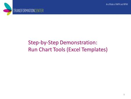 Step-by-Step Demonstration: Run Chart Tools (Excel Templates) 1.