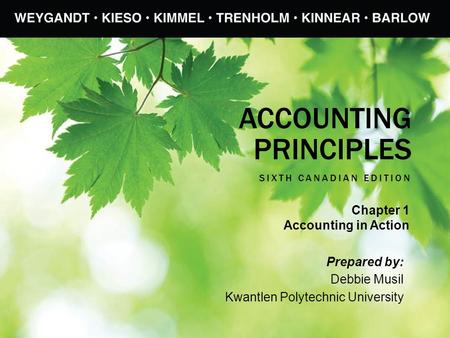 CHAPTER 1: Accounting in Action