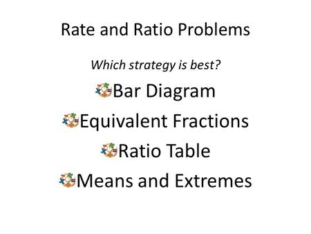 Rate and Ratio Problems