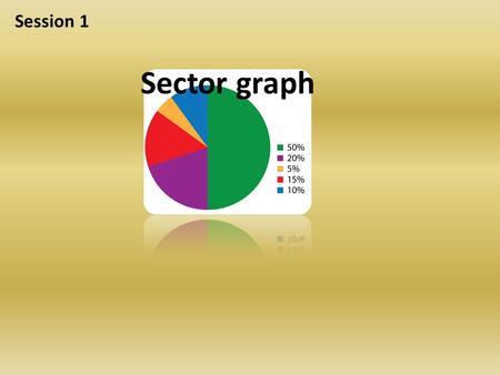 Sector graph Session 1. Sector graph Circle graph Pie chart Use sectors of a circle to show sizes of parts.