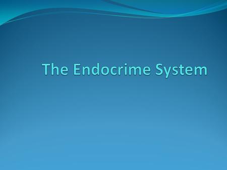 The Endocrime System.