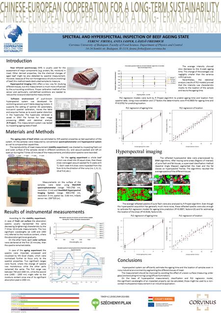 SPECTRAL AND HYPERSPECTRAL INSPECTION OF BEEF AGEING STATE FERENC FIRTHA, ANITA JASPER, LÁSZLÓ FRIEDRICH Corvinus University of Budapest, Faculty of Food.
