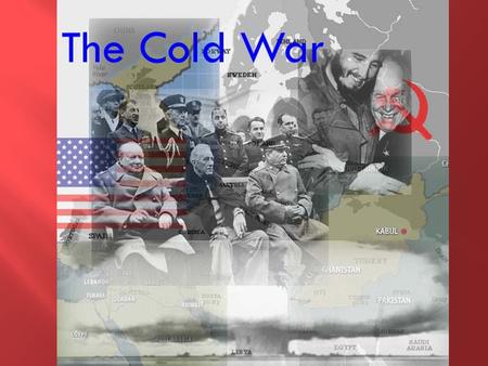  The end of WW II marked the beginning of a new conflict called THE COLD WAR  this will dominate Europe and the world until the late 1980’s  Cold War.