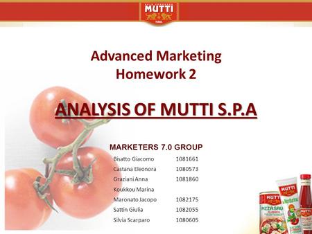 Advanced Marketing Homework 2