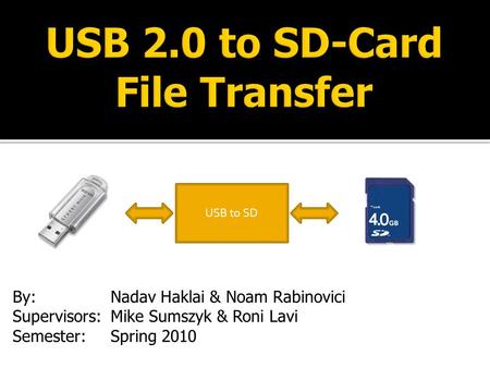 USB 2.0 to SD-Card File Transfer