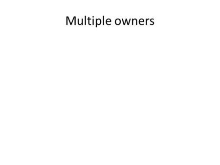 Multiple owners. Kinds of Property Real; land and whatever is built on it or attached to it Personal – Tangible ; livestock, machinery, … –