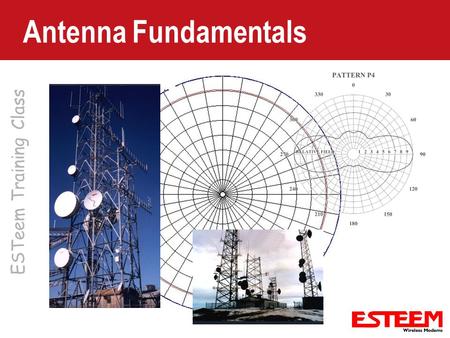 ESTeem Training Class Antenna Fundamentals. Decibels (dB) Used for all mathematical calculations in the radio world. – dB is a logarithmic number dB =10.