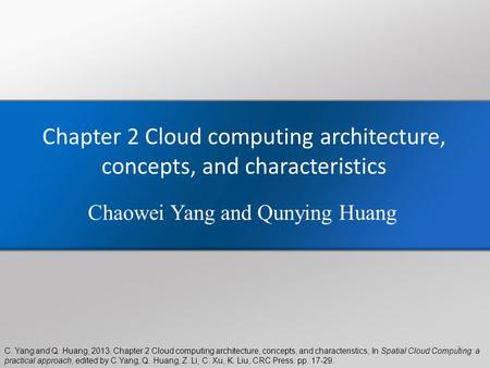 Chapter 2 Cloud computing architecture, concepts, and characteristics