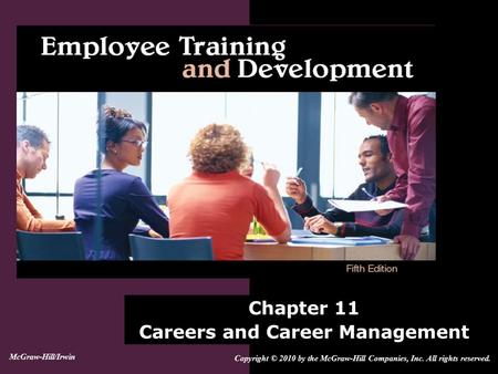 Chapter 11 Careers and Career Management