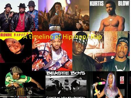 A Time Line of Hip-Hop/Rap By Michael Matteo A timeline of Hip-hop/ Rap.