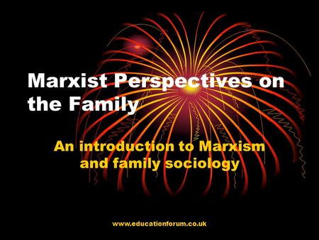 Marxist Perspectives on the Family