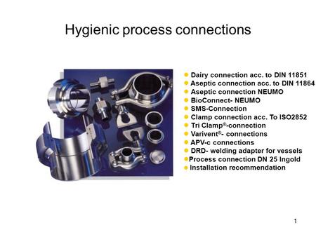 Hygienic process connections